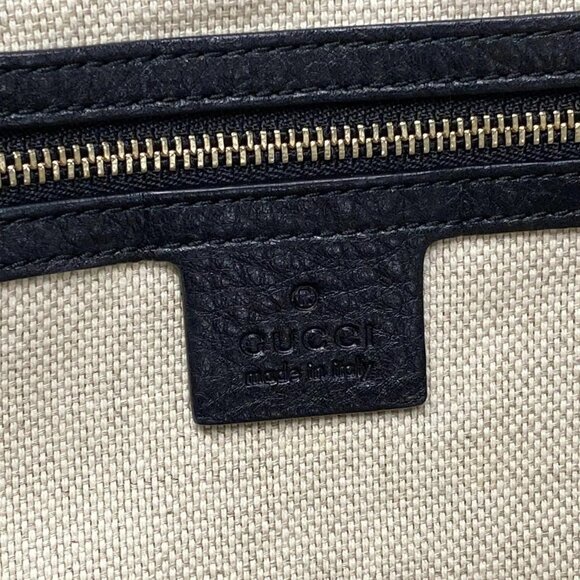 Auth GUCCI Soho Cellarius 282309 Black Leather Tote Bag - Picture 7 of 16